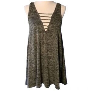 Lucy Love Women’s Grey Tank Top size M